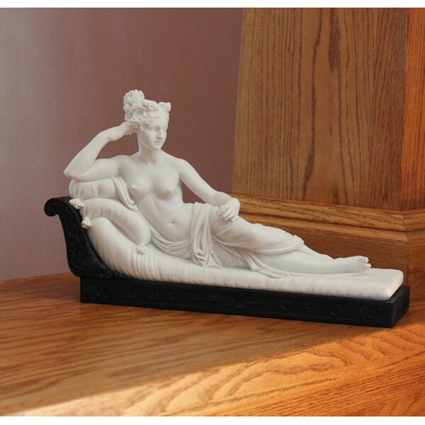 Paulina Borghese Sculpture By Antonio Canova Figurine Reclining